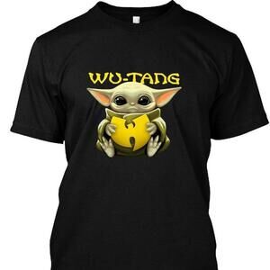 Baby Yoda Hugging Wu Tang Mashup Pop Culture Unisex T-Shirt